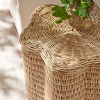 Eric Natural Rattan Side Table, Natural