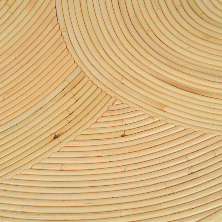 Mateo Natural Rattan Arch Side Table