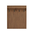 Chateau Coat Rack Panel With Shelf, walnut