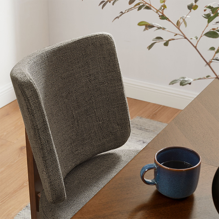 Alma Armless Dining Chairs set of 2, Taupe