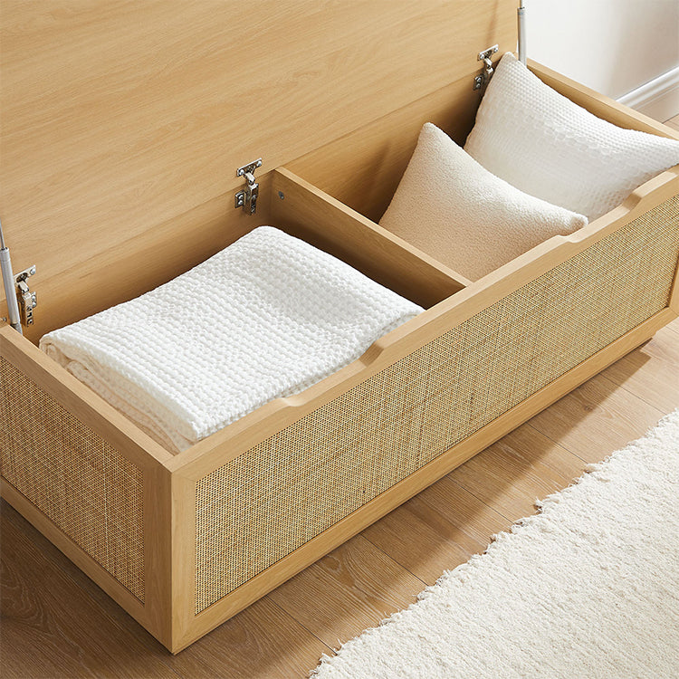 Nona Storage Bench and Coat Rack, oak