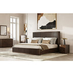 Cadenza Acacia King Bed,Walnut