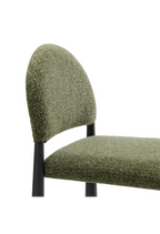 Alura Fabric Counter Stool,Black Leaf
