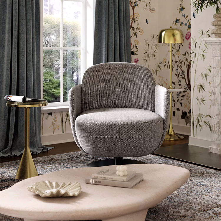 Sola Grey Textured Chair