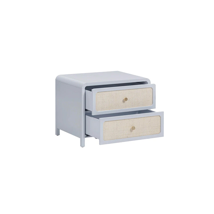 Pattie Rattan Nightstand, Blue