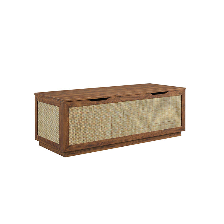 Nona Storage Bench and Coat Rack, walnut