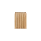 Ebba Curved Natural Rattan Side Table, Natural