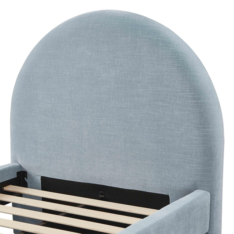 Blue Moon Chenille Twin Trundle Bed