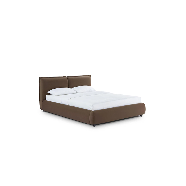 Mel Mohei Velvet King Bed, Brown