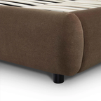 Mel Mohei Velvet King Bed, Brown