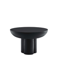 Caspa Round Coffee Table, black
