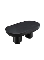 Caspa Oval Coffee Table, black
