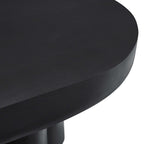 Caspa Oval Coffee Table, black