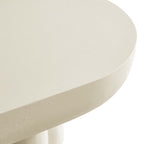 Caspa Oval Coffee Table, white