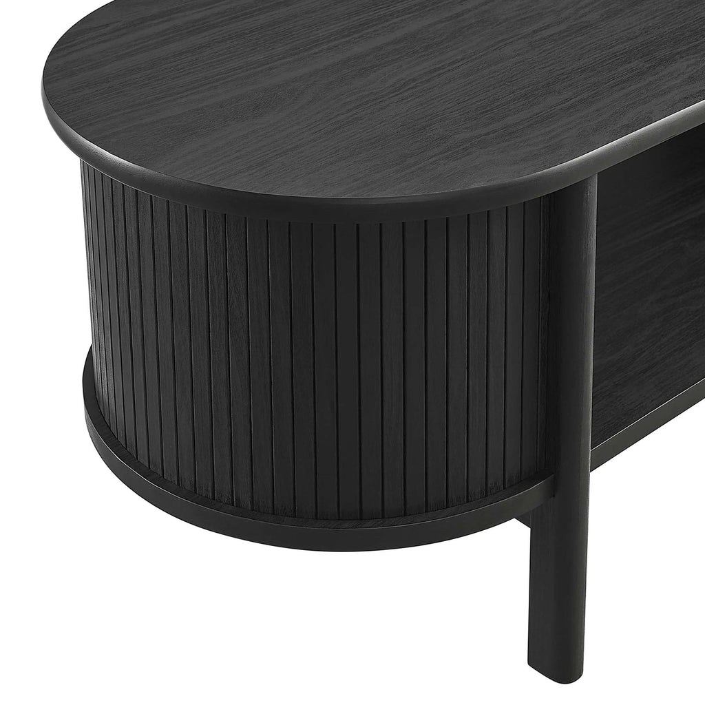 Flute Coffee Table, Black
