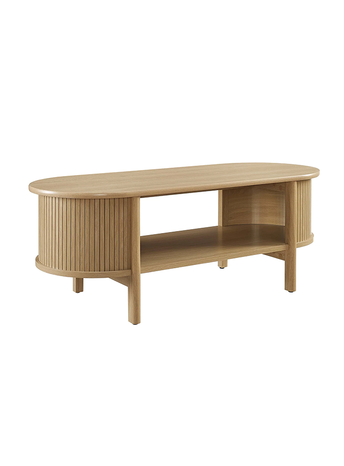 Flute Coffee Table, Oak