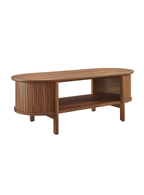 Flute Coffee Table, Walnut