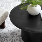 Hollo Round Coffee Table,black