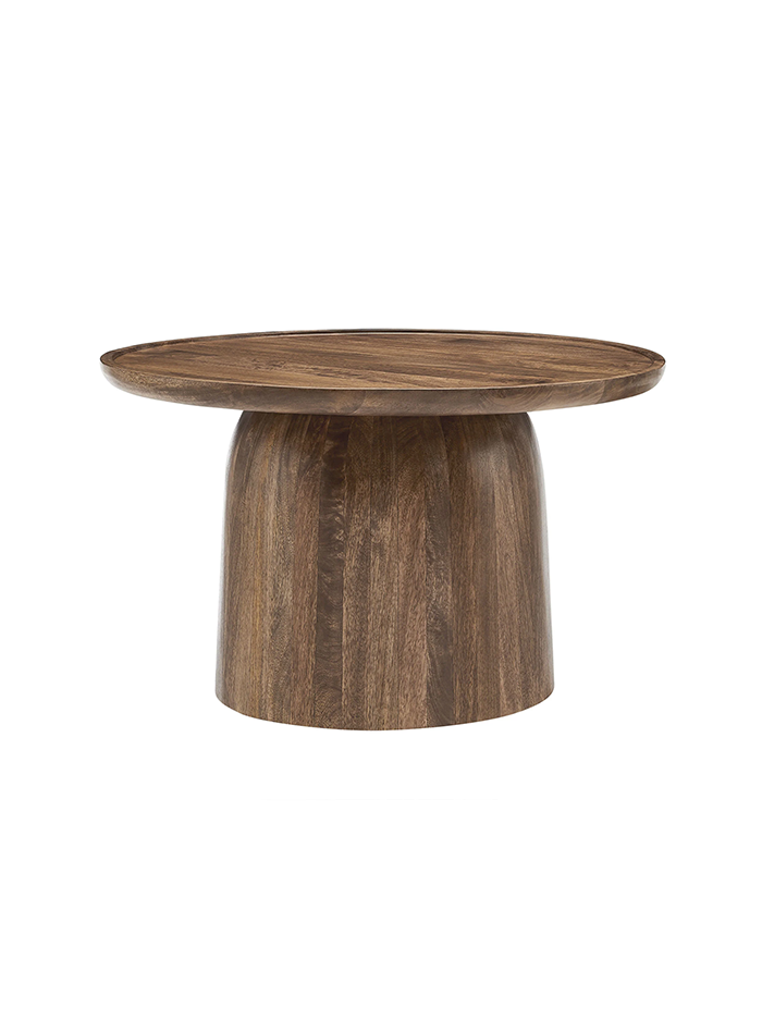 Hollo Round Coffee Table,walnut