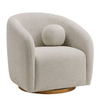 Chennie Fabric Armchair, Dove Gray