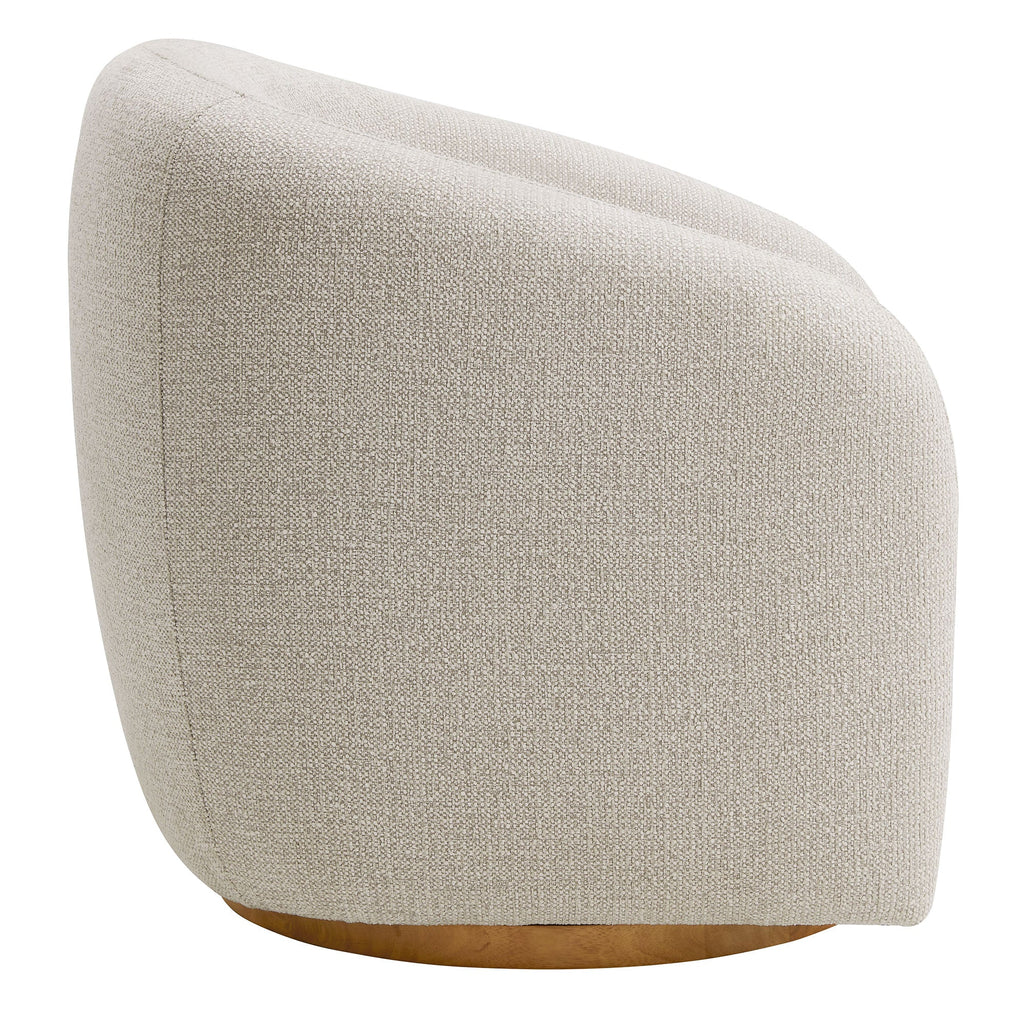 Chennie Fabric Armchair, Dove Gray