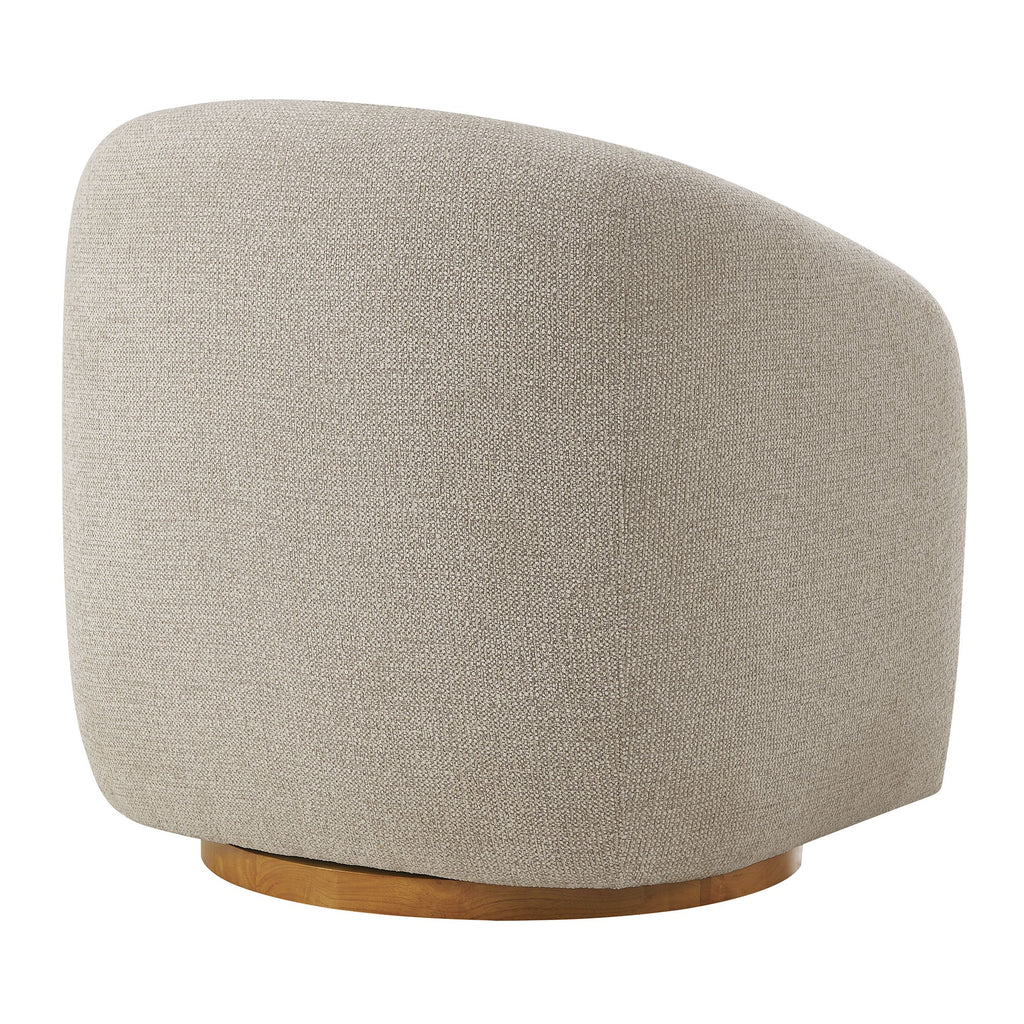 Chennie Fabric Armchair, Dove Gray