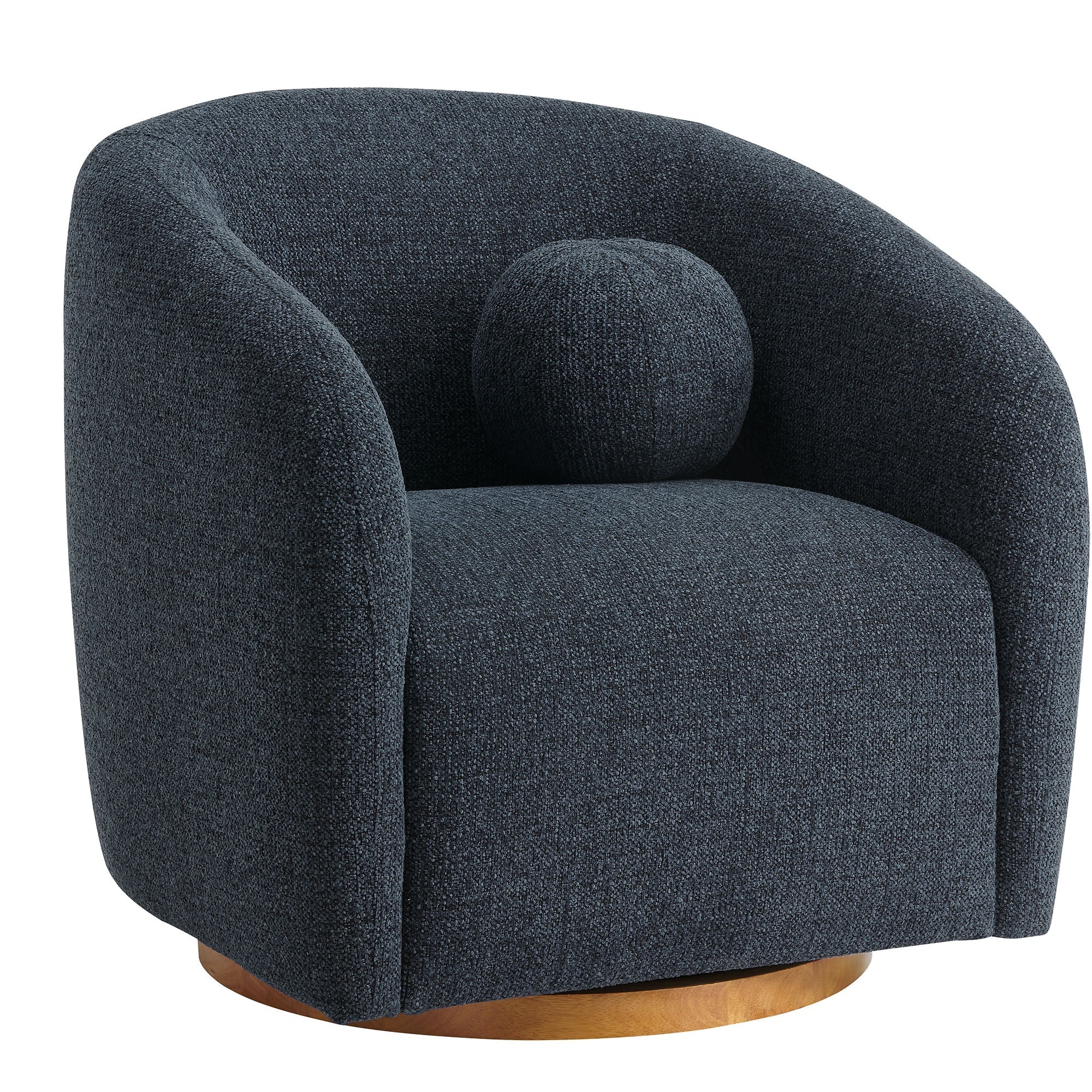 Chennie Fabric Armchair, Navy