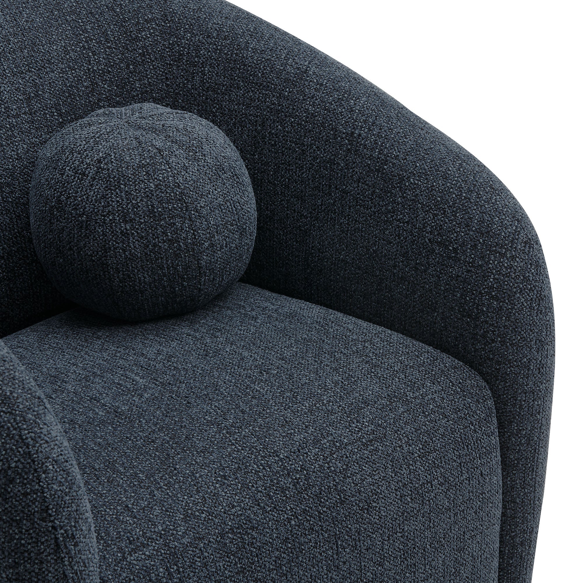 Chennie Fabric Armchair, Navy