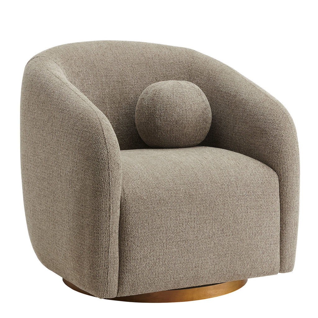 Chennie Fabric Armchair, Taupe