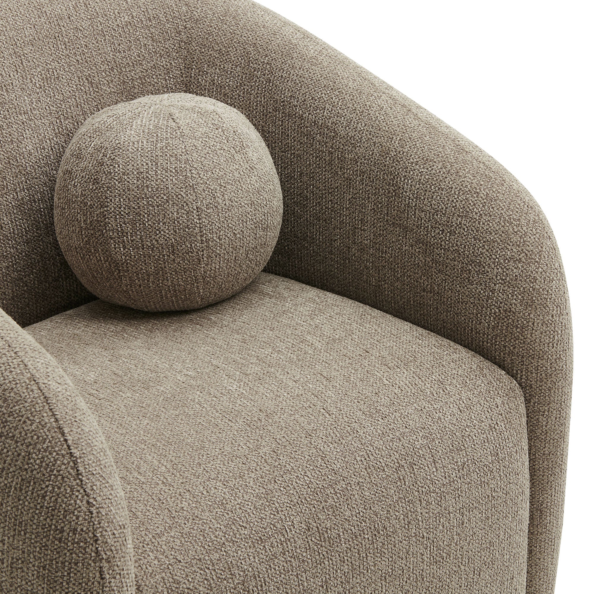 Chennie Fabric Armchair, Taupe