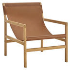 Sono Leather Sling Chair in Chestnut Tan