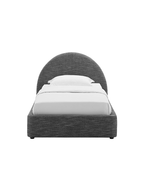 Alloy Upholstered Twin Bed, Slate