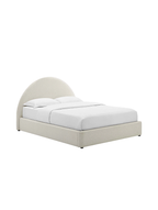 Alloy Upholstered Full Bed, Ivory