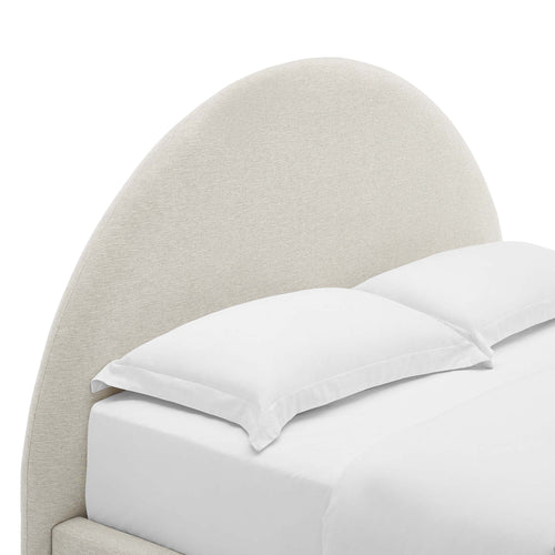 Alloy Upholstered Full Bed, Ivory