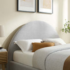 Alloy Upholstered Full Bed, Light Gray