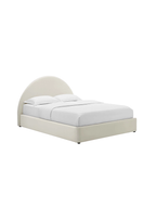 Alloy Velvet Full Bed, Cream