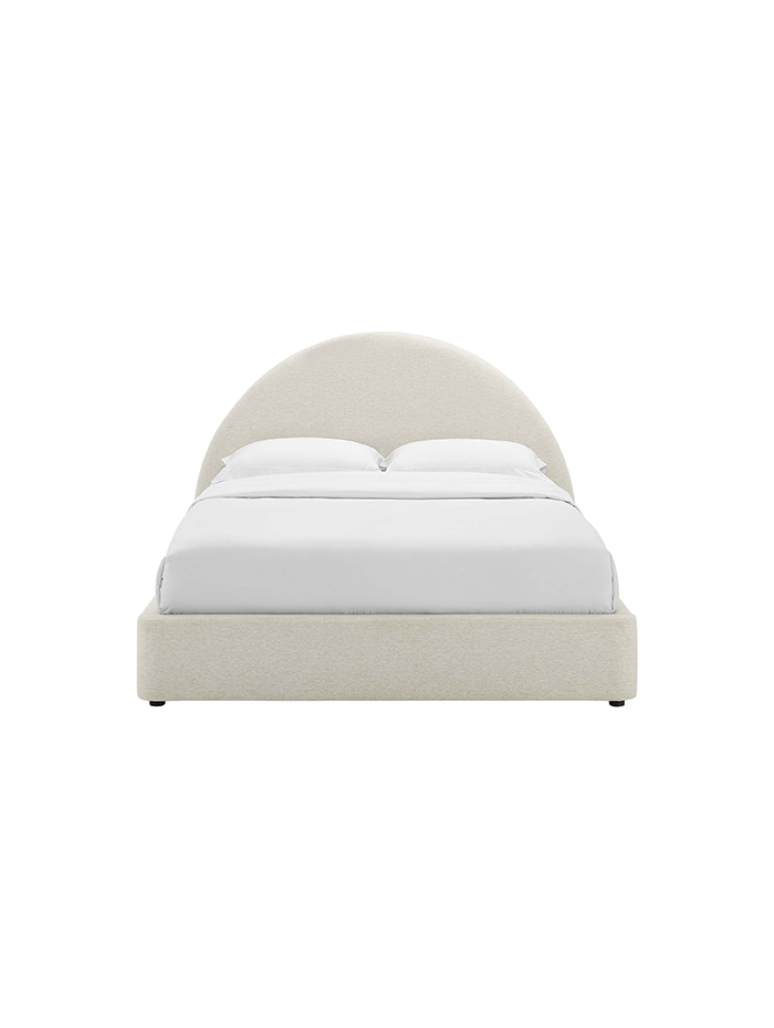 Alloy Upholstered Queen Bed, Ivory