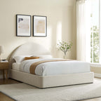 Alloy Upholstered Queen Bed, Ivory