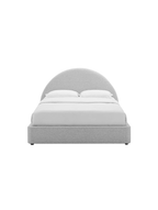 Alloy Upholstered Queen Bed, Light Gray