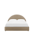 Alloy Velvet King Bed, Taupe