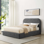 Heather Upholstered Queen Bed, Slate