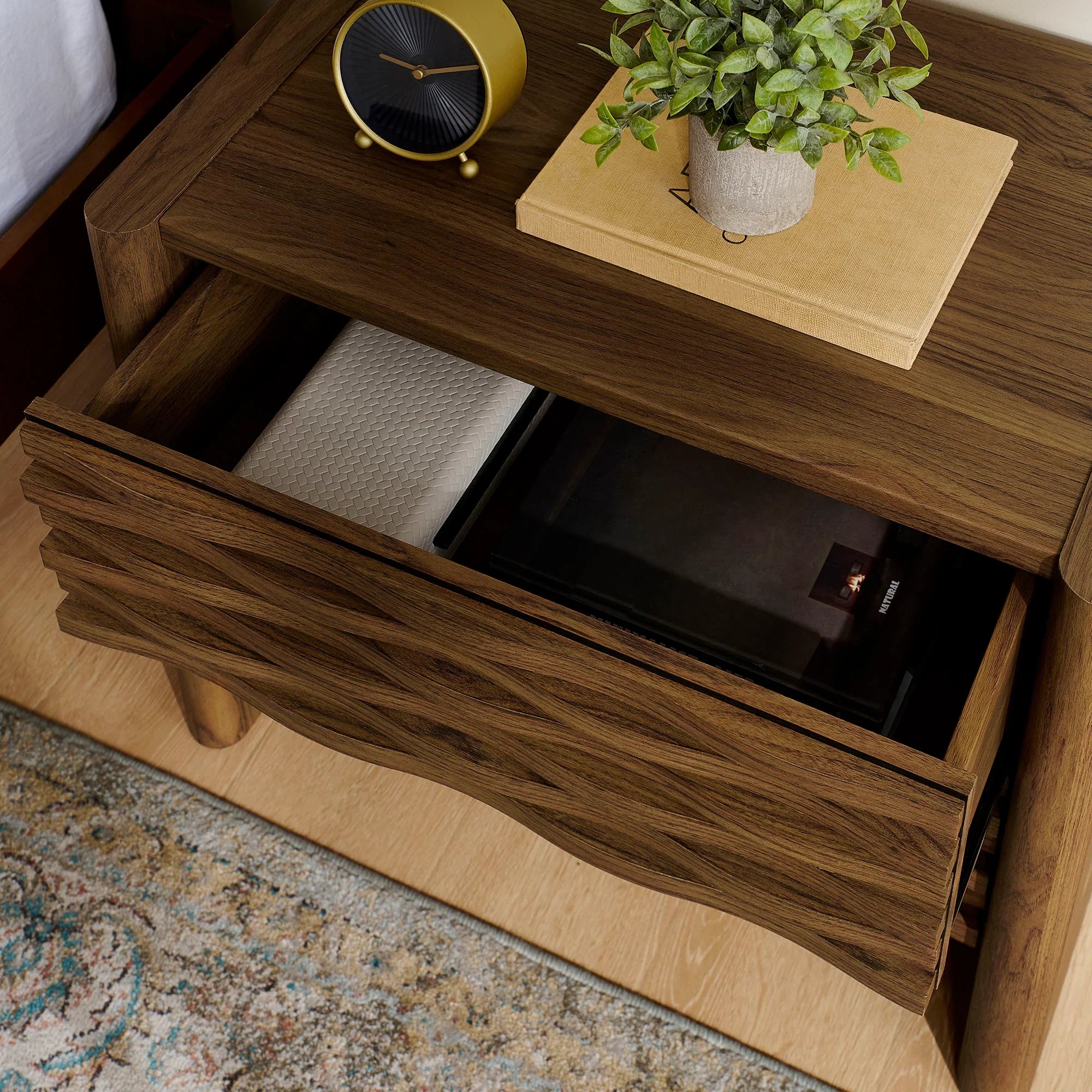 Emerie Nightstand in Walnut