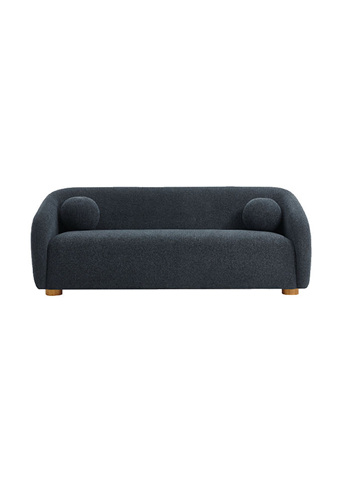 Chennie Fabric Sofa, Navy