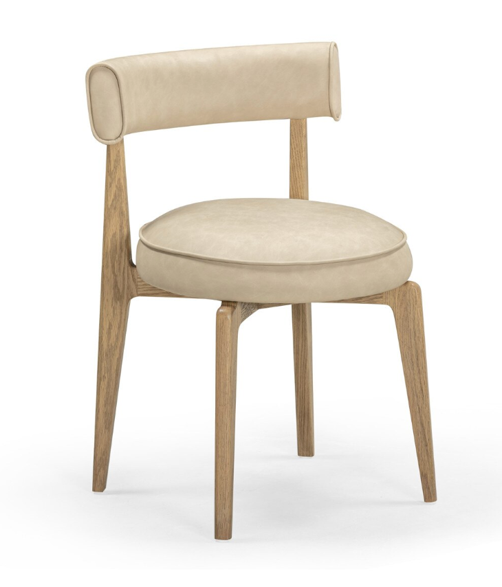 Nikita Vegan Leather Dining Chair, Taupe