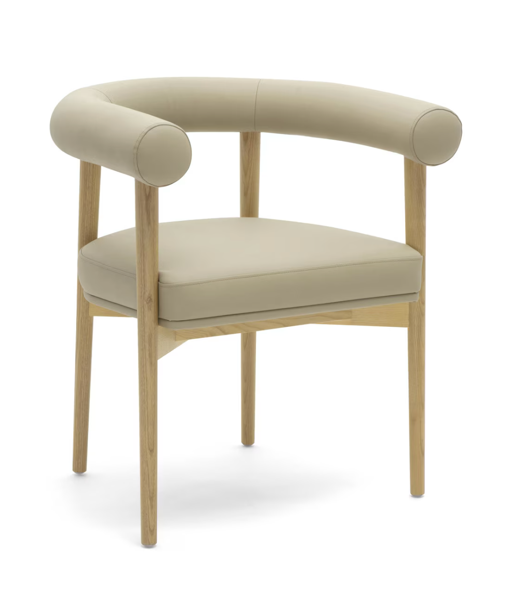 Para Vegan Leather Dining Chair, Taupe