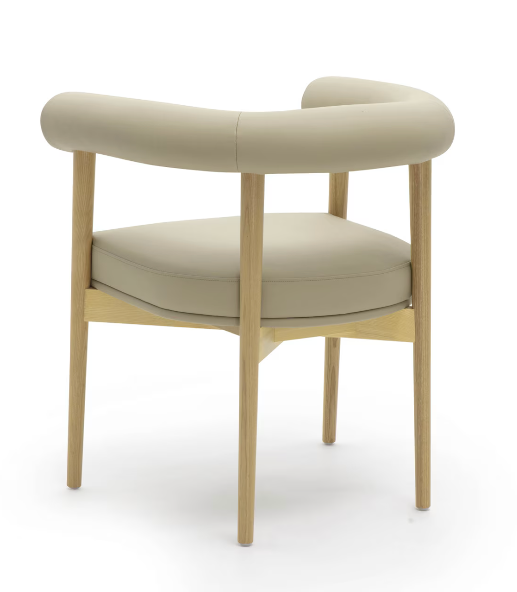 Para Vegan Leather Dining Chair, Taupe