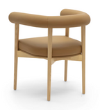 Para Vegan Leather Dining Chair, Cognac