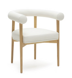 Para Vegan Leather Dining Chair, White