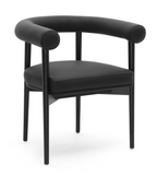 Para Vegan Leather Dining Chair, Black