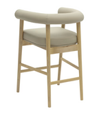 Para Vegan Leather Counter Stool, Taupe